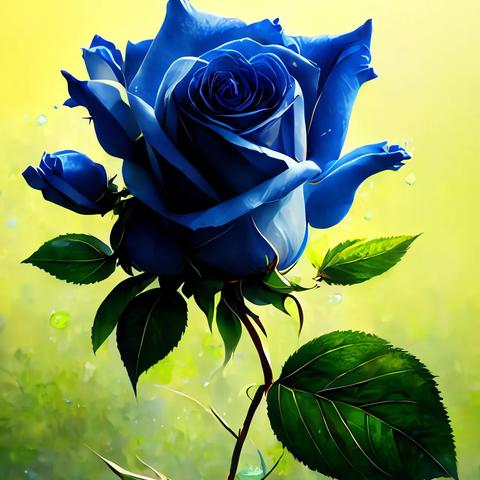 蓝色妖姬魅力揭秘，最新图片大全与背后故事