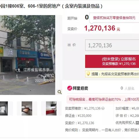 盐城房产拍卖最新信息解读